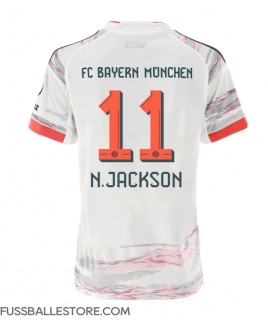 Günstige Bayern Munich Nicolas Jackson #11 Auswärtstrikot Damen 2025-26 Kurzarm